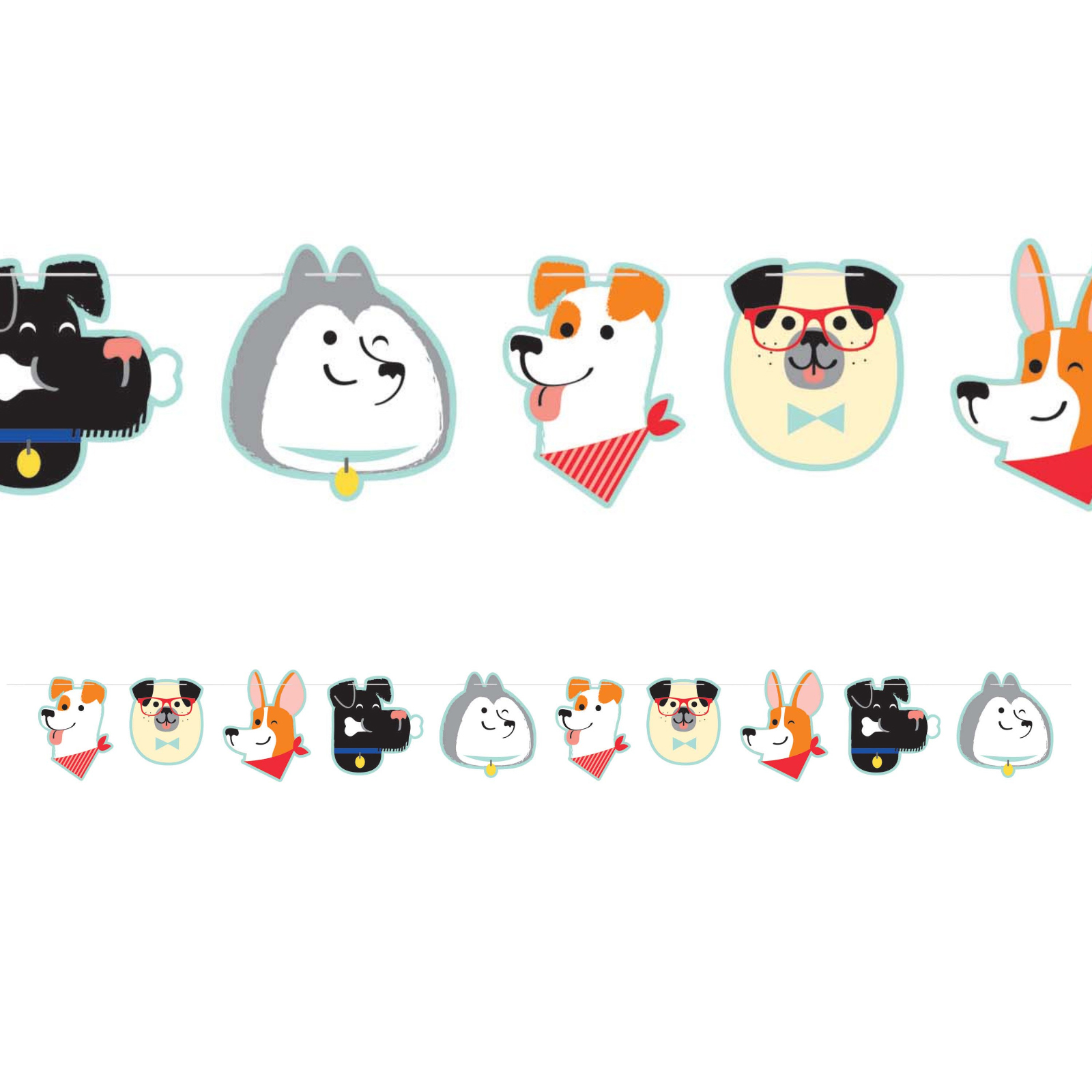 Dog Party Garland Banner