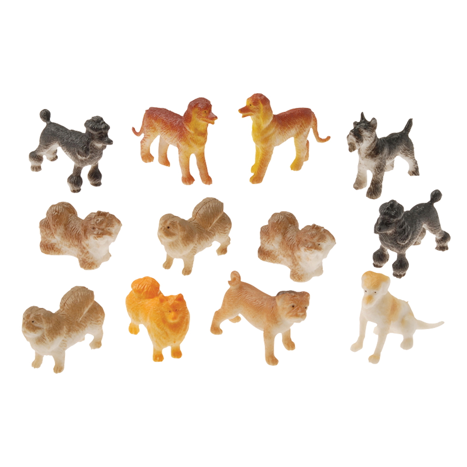 Plastic Dogs (Pack of 12)