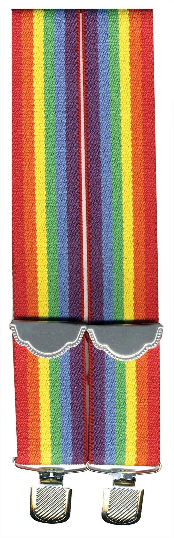 Rainbow Suspenders Adult Costume Accessory