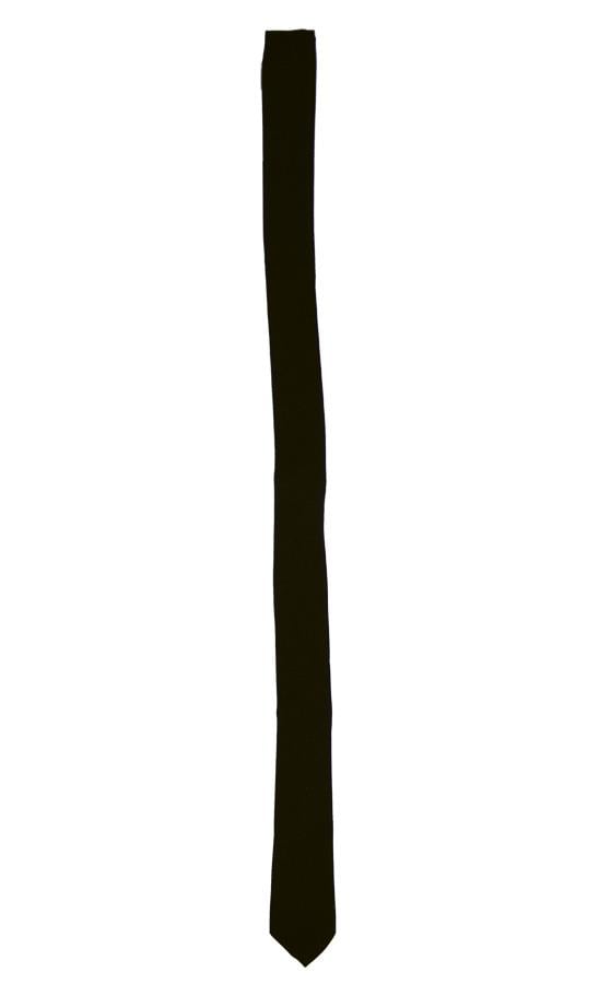 Gangster Long Black Tie Adult Costume Accessory