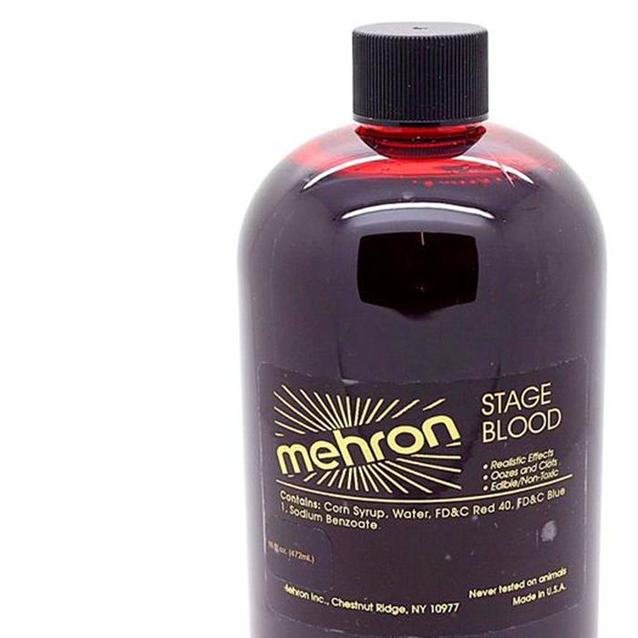 Mehron Stage Fake Blood 16oz Special Effects Makeup Accessory