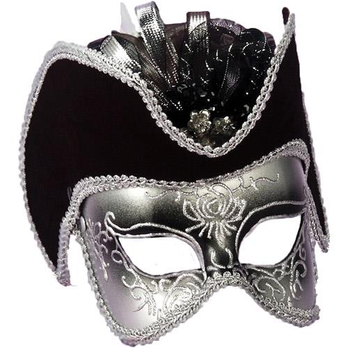Silver Venetian Masquerade Adult Mask