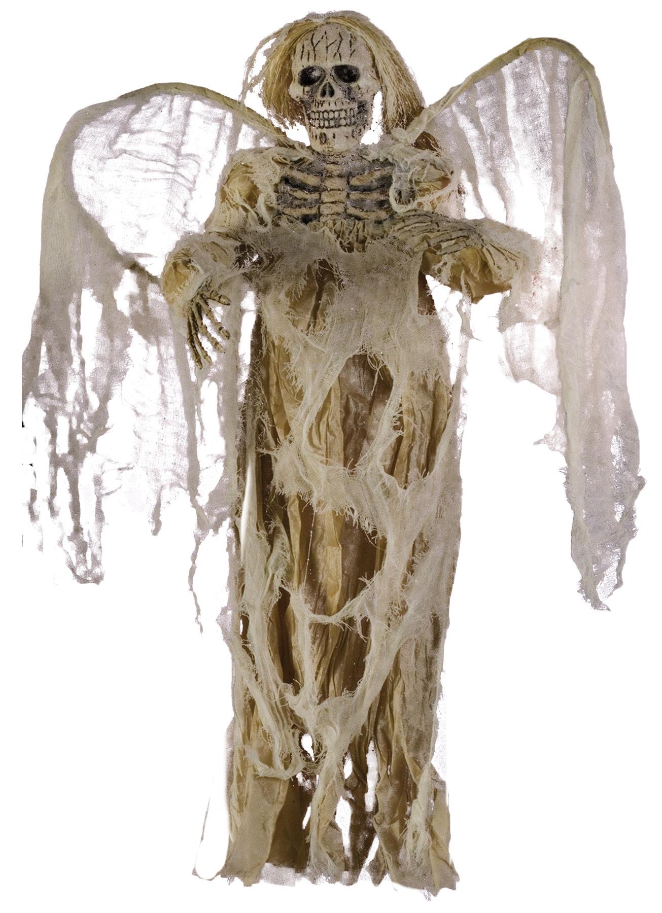 Hanging Angel of Death Ivory Skeleton Halloween Prop