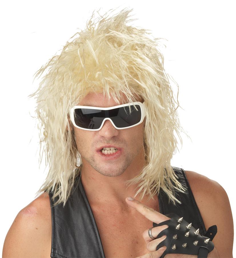 1980's Dude Blonde Rocker Adult Wig