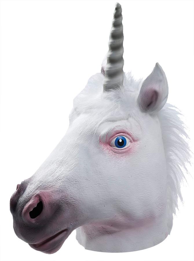 Unicorn Full Overhead Latex Adult Mask 
