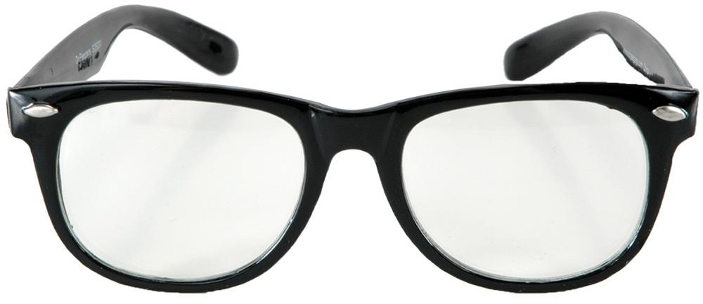 Black Clear Glasses Adult Costume Accessory