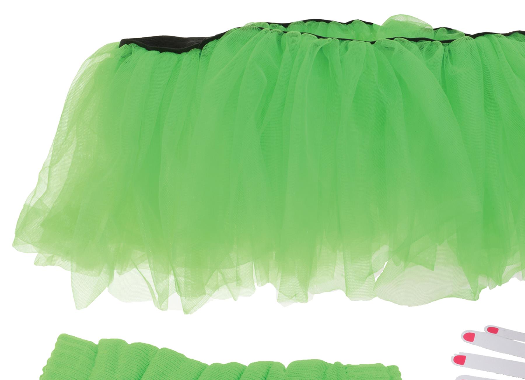 Neon Green Tutu Set Adult Costume Kit