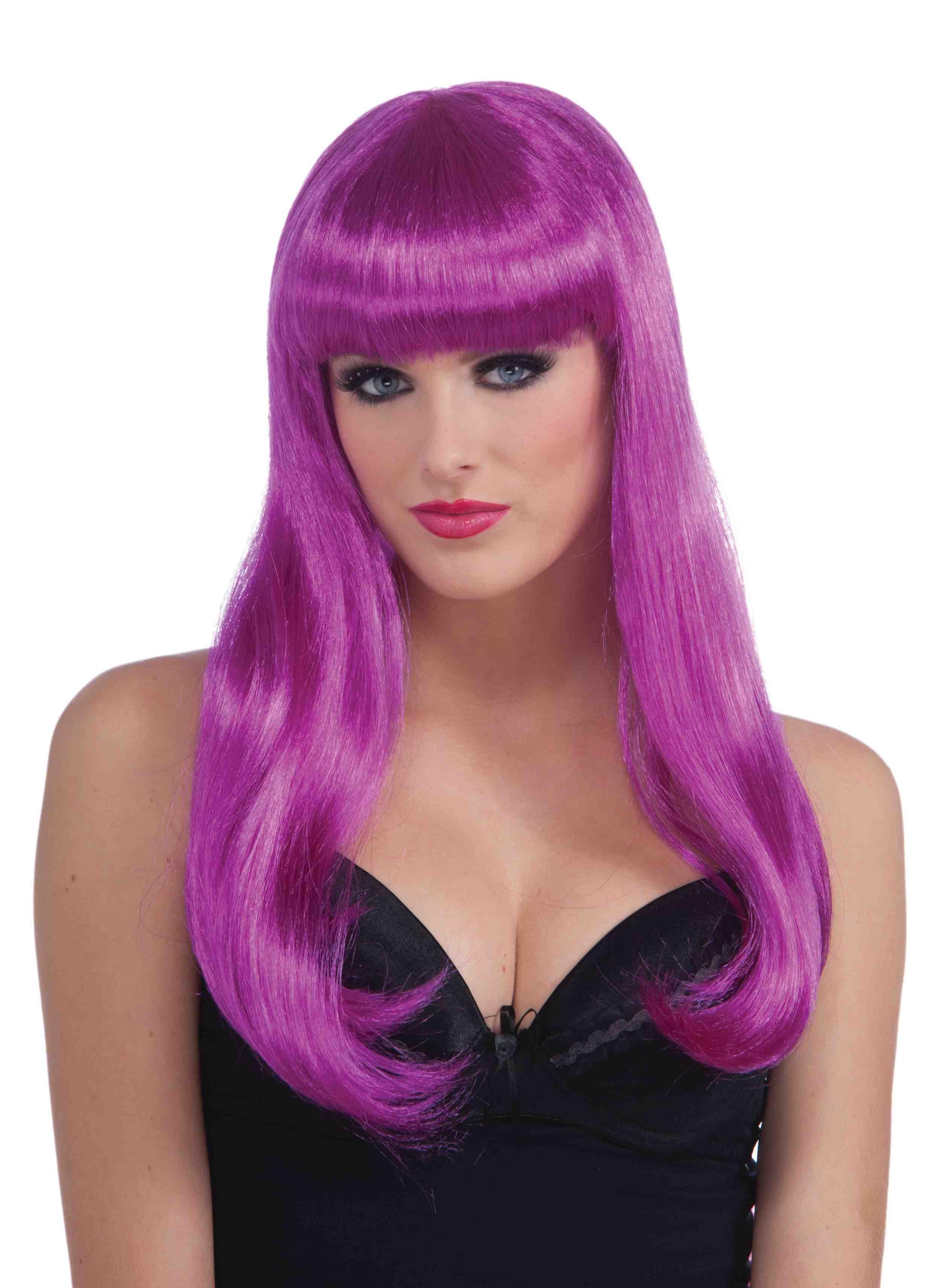 Purple Neon Adult Wig