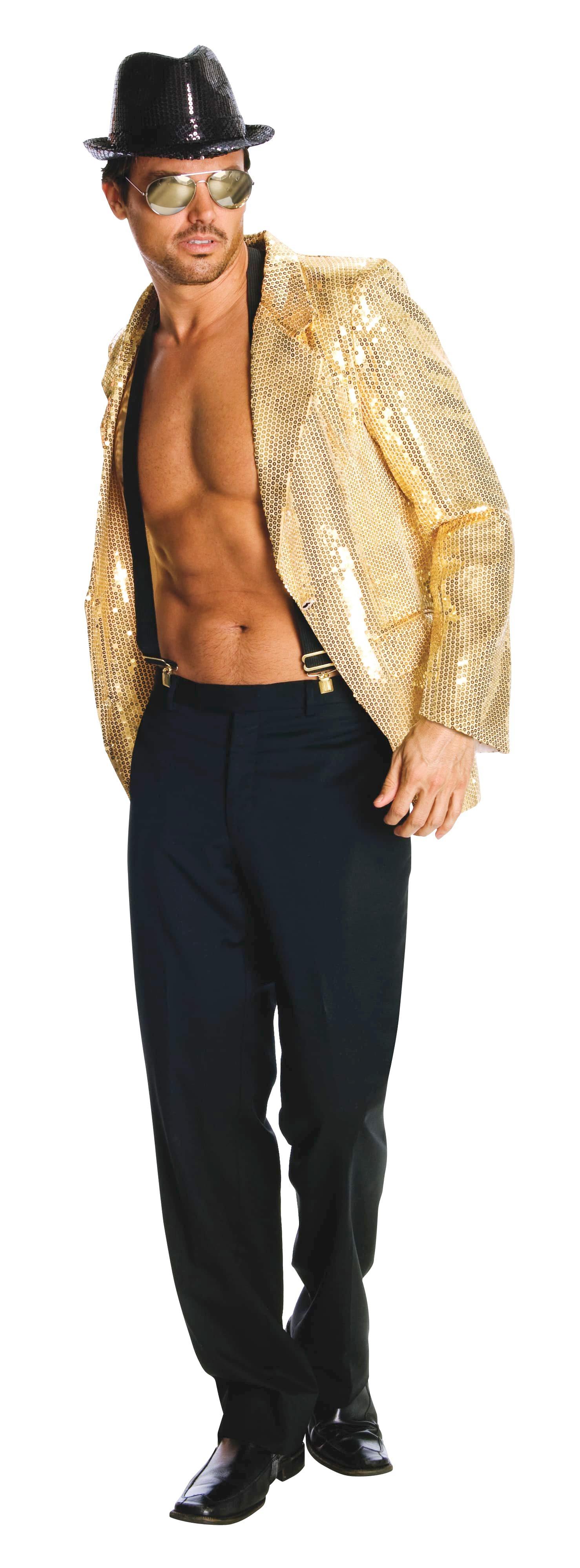 Gold Sequin Jacket Adult Costume