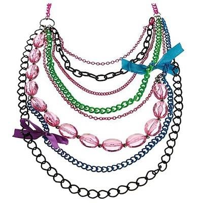 Awesome 80's Chain Necklace Adult Costume Accessory