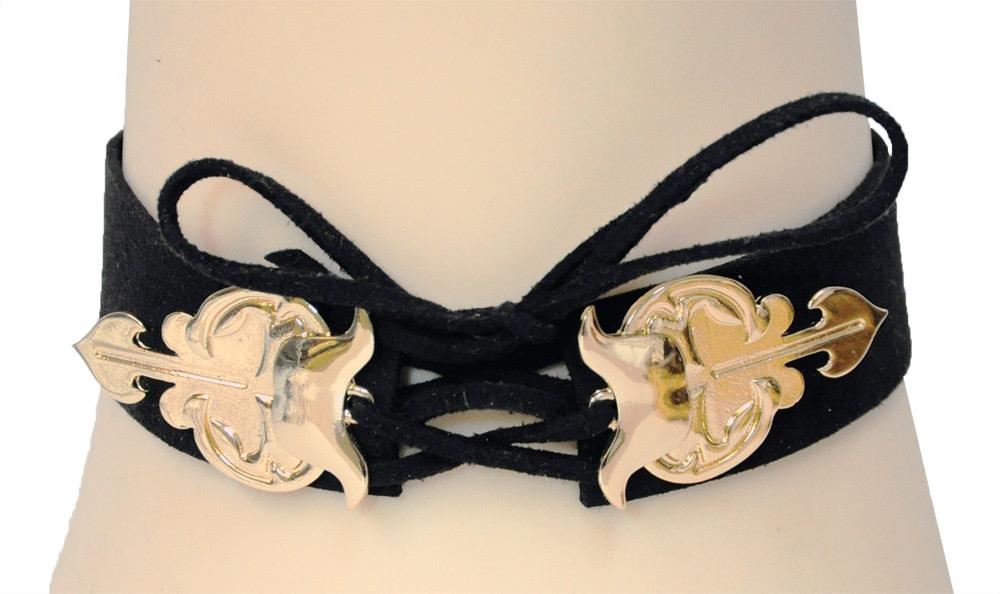 Satin Steampunk Ornate Clasp Choker Adult Costume Accessory