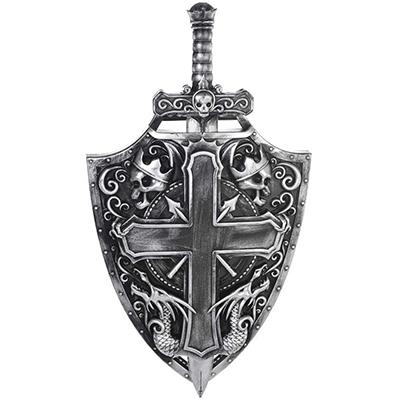 Gods & Goddesses Crusader Shield and Sword Costume Accessory
