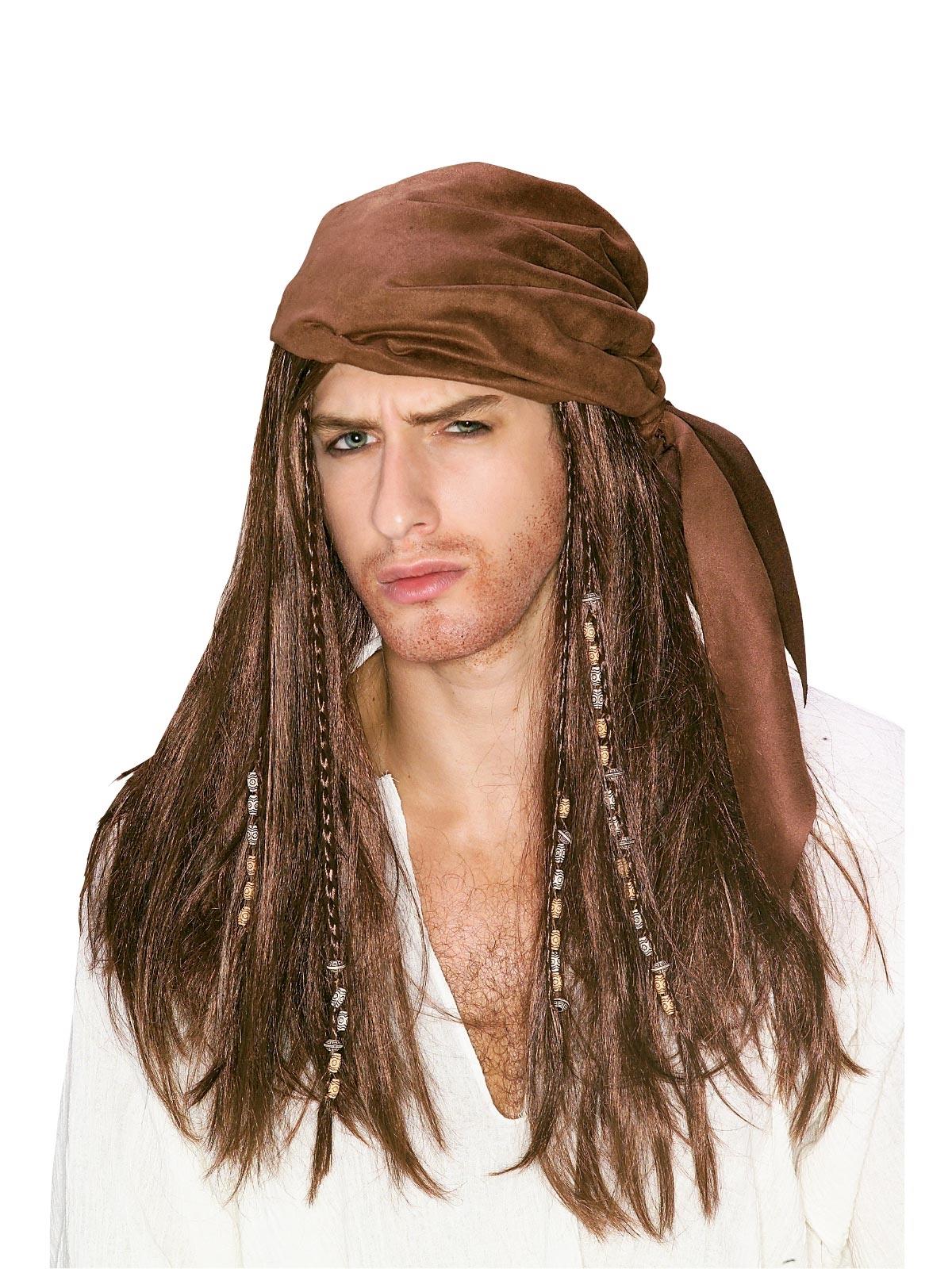 Caribbean Pirate Adult Wig