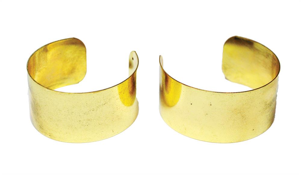 Gold Metal Arm Cuffs Adult Costume Accessory
