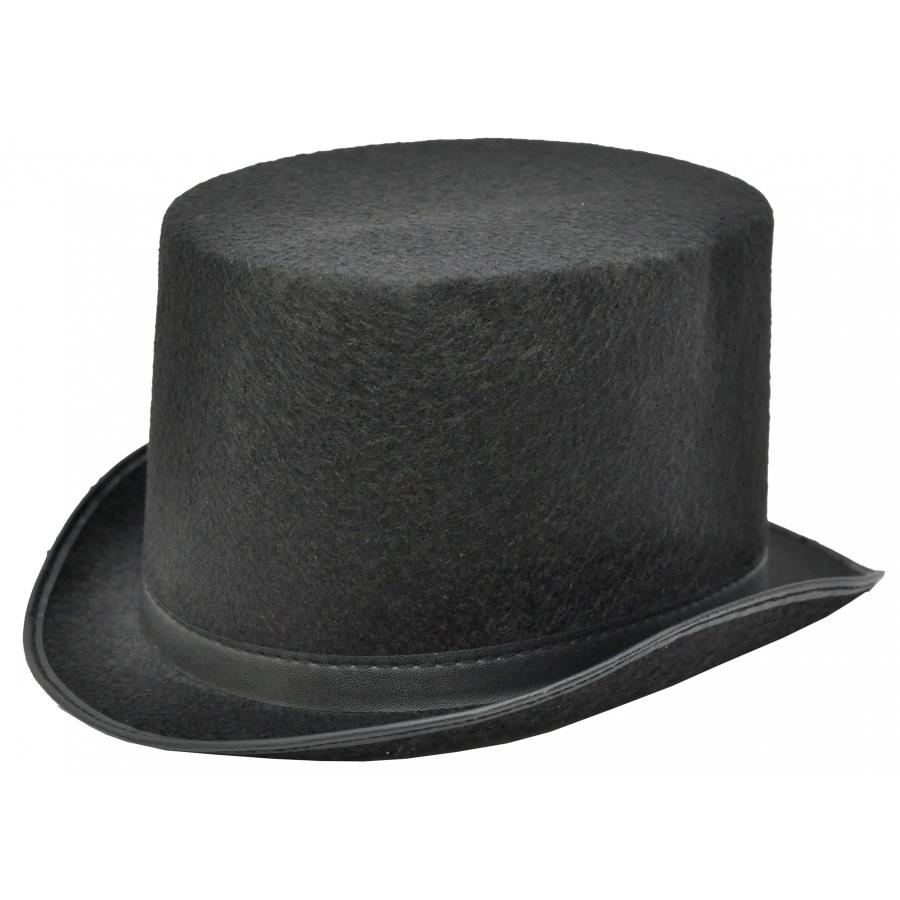 Magician Black Felt Adult Top Hat