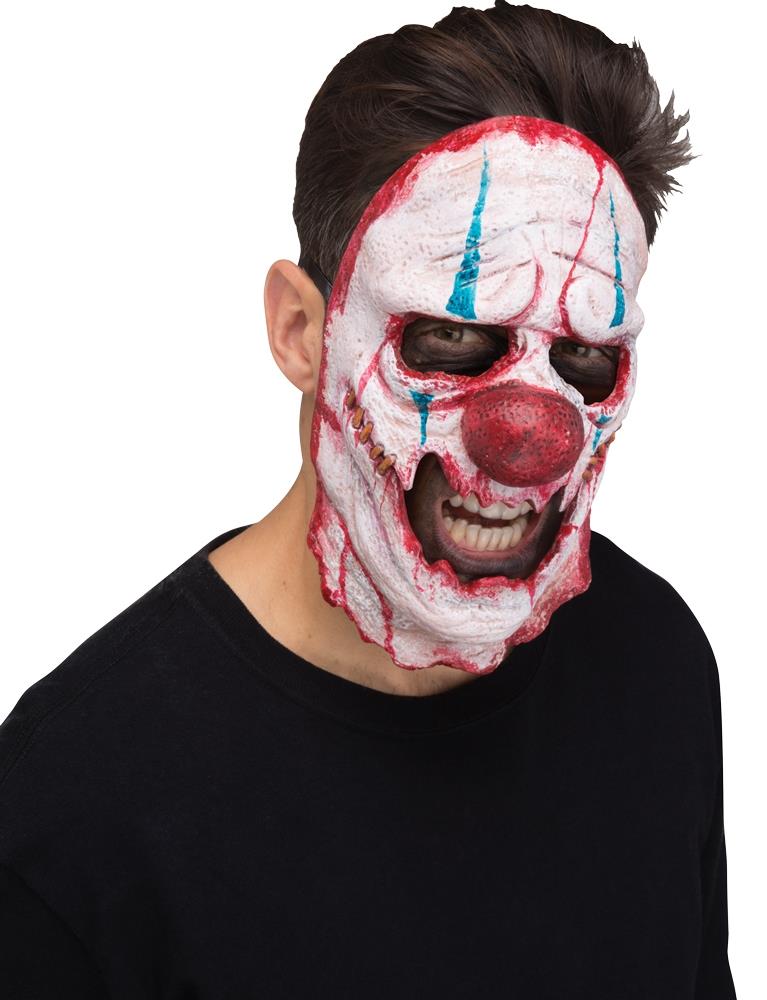 Skinned Cutter Clown Adult Mask