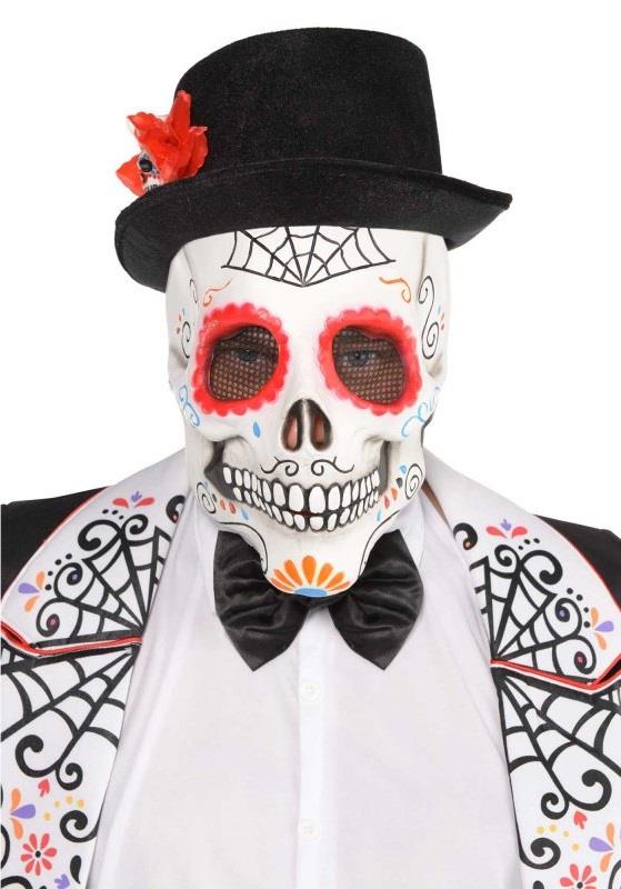 Day of the Dead Sugar Skull Head Adult Mask