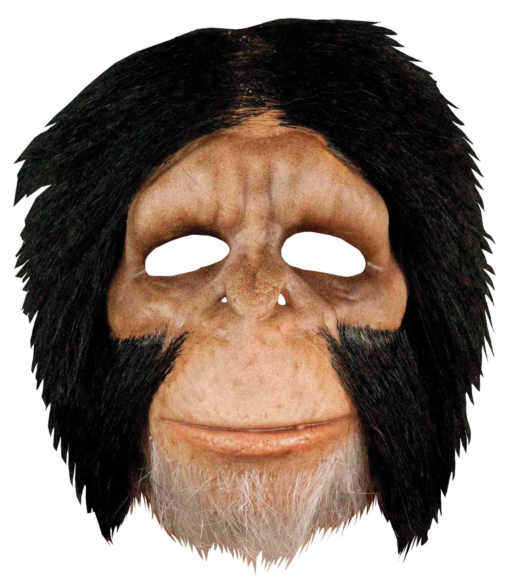 Chimp Face Adult Mask