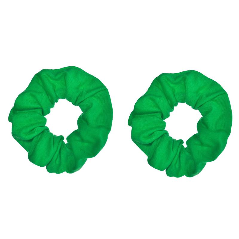 Green Hair Scrunchies Costume Accessory Pack of 2