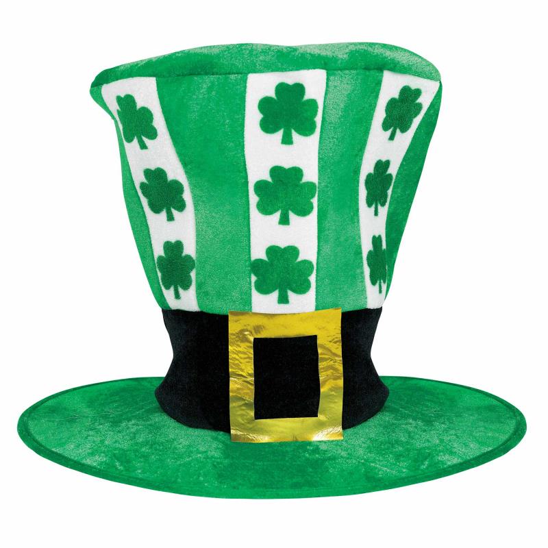Shamrocks Oversized Fabric Adult Hat