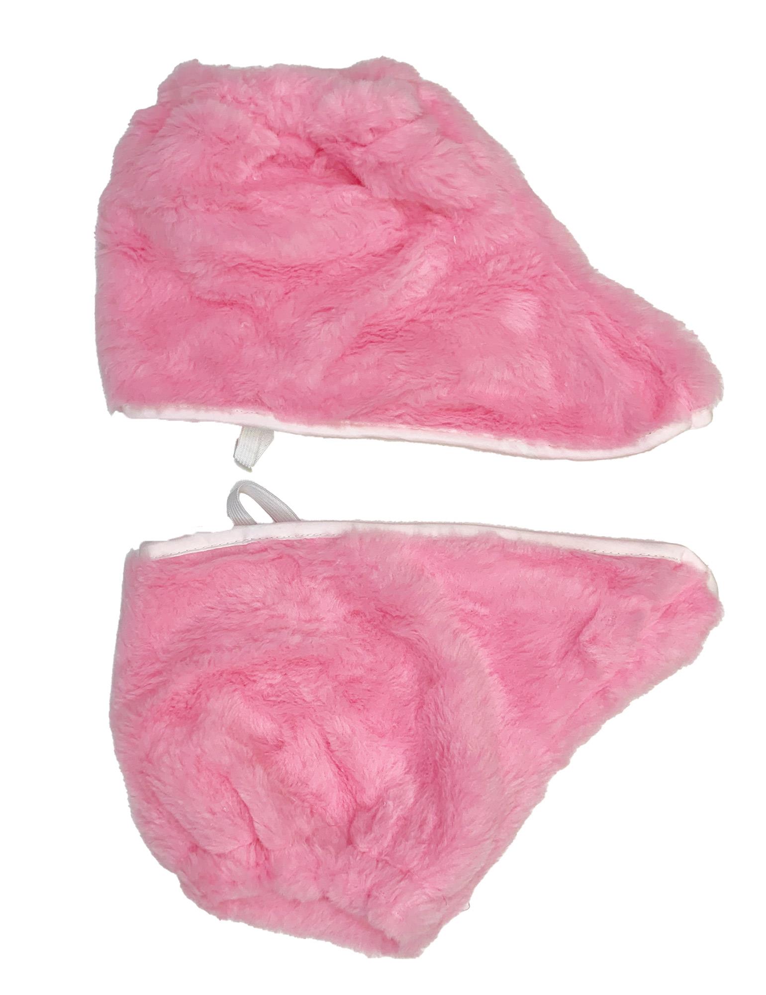 Easter Bunny Pink Boot Covers Adult Costume Accessory