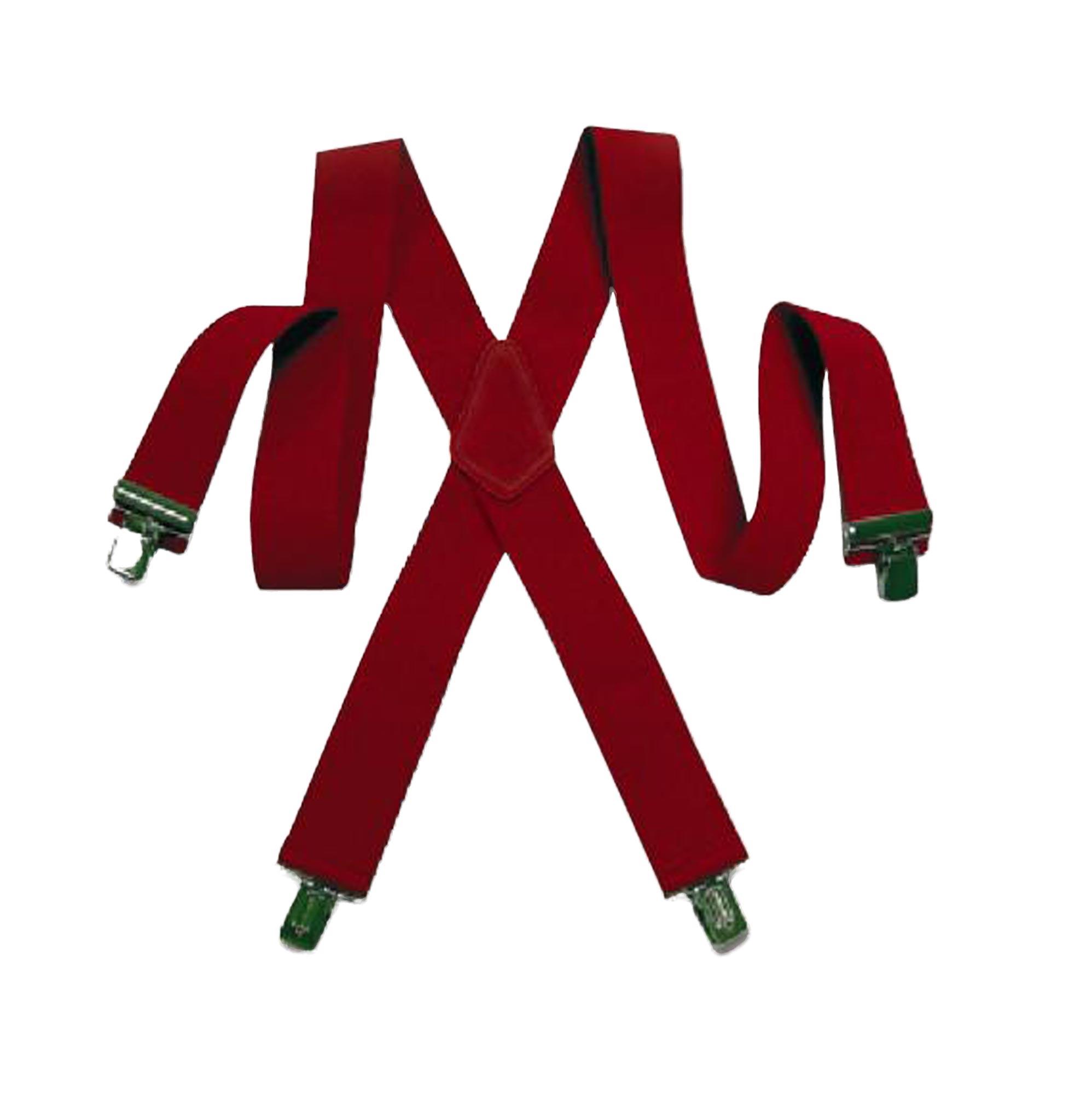 Red Santa Suspenders Adult Costume Accessory