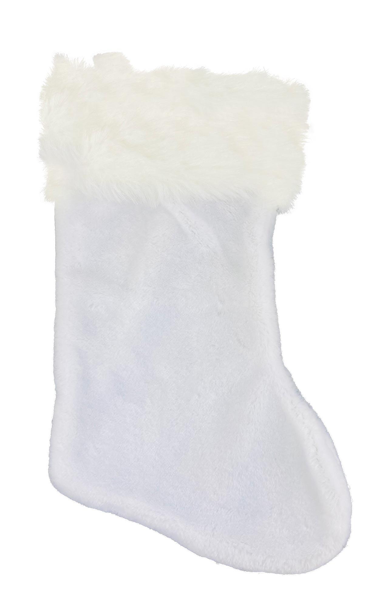White Santa Stocking Adult Costume Accessory