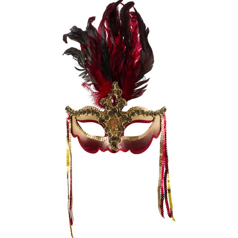 Venetian Luxe Feather Mask