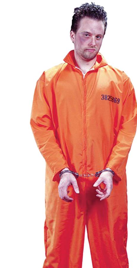Got Busted Prison Jumpsuit Adult Costume