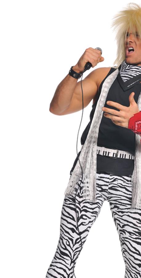 80's Rocker Adult Plus Costume XXL