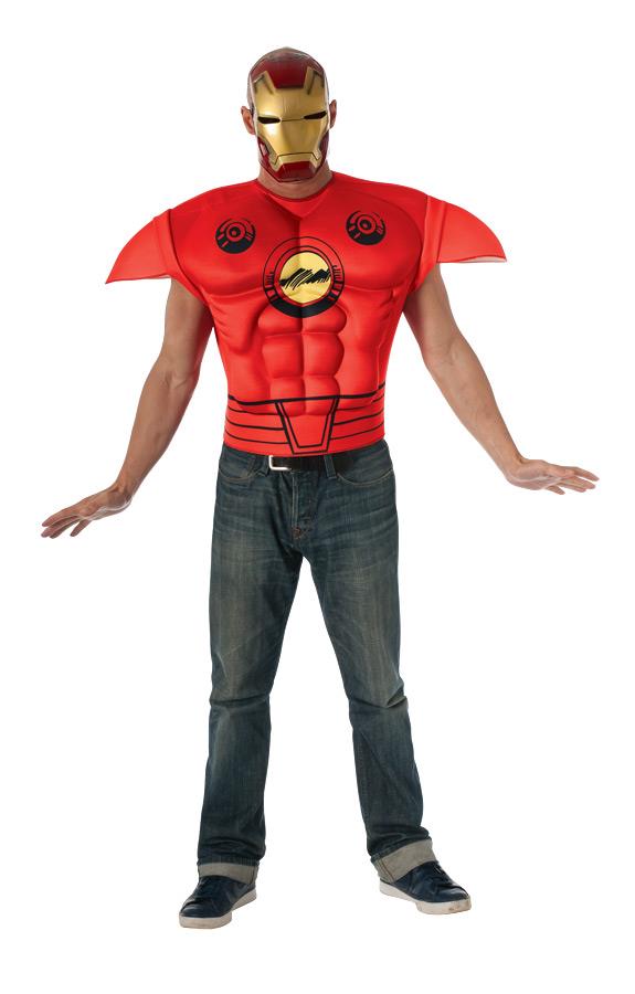 Iron Man Muscle Chest Adult Costume Kit