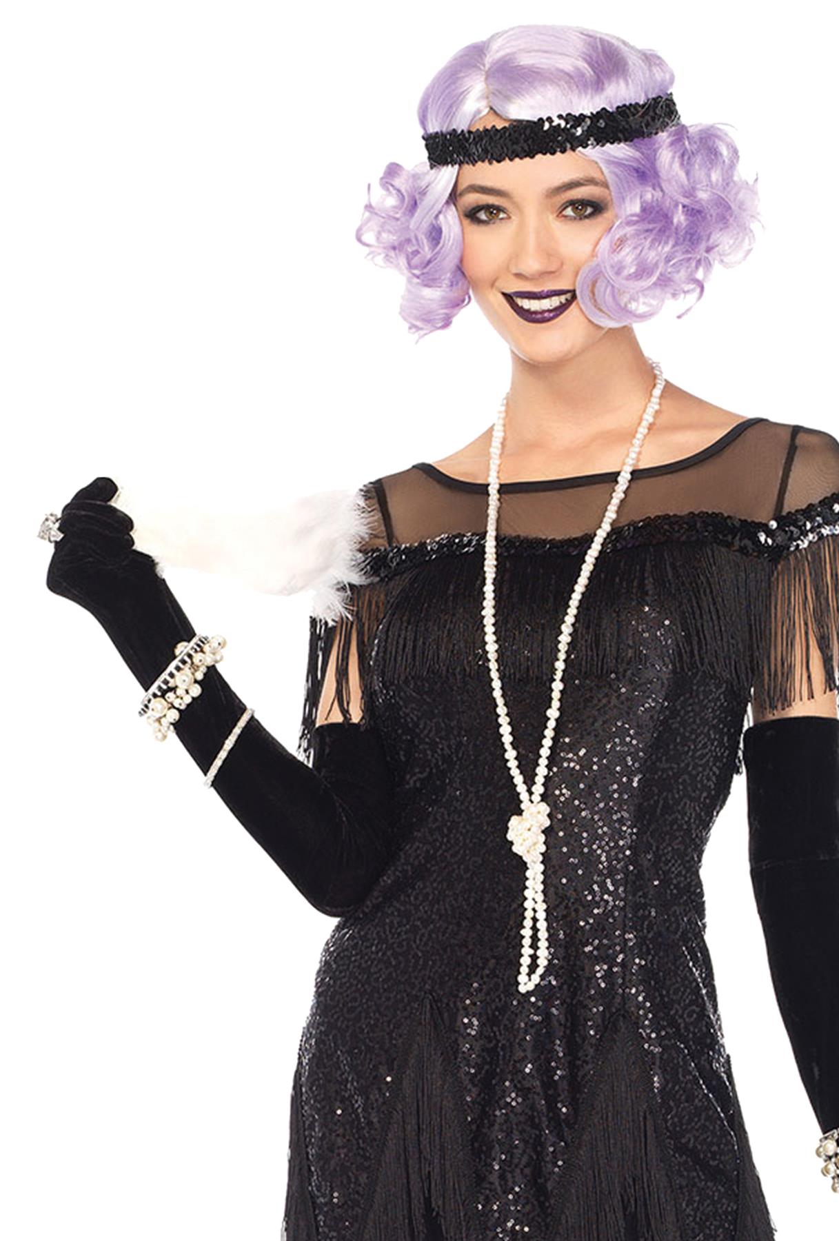 Flapper Foxtrot Flirt Black Adult Costume