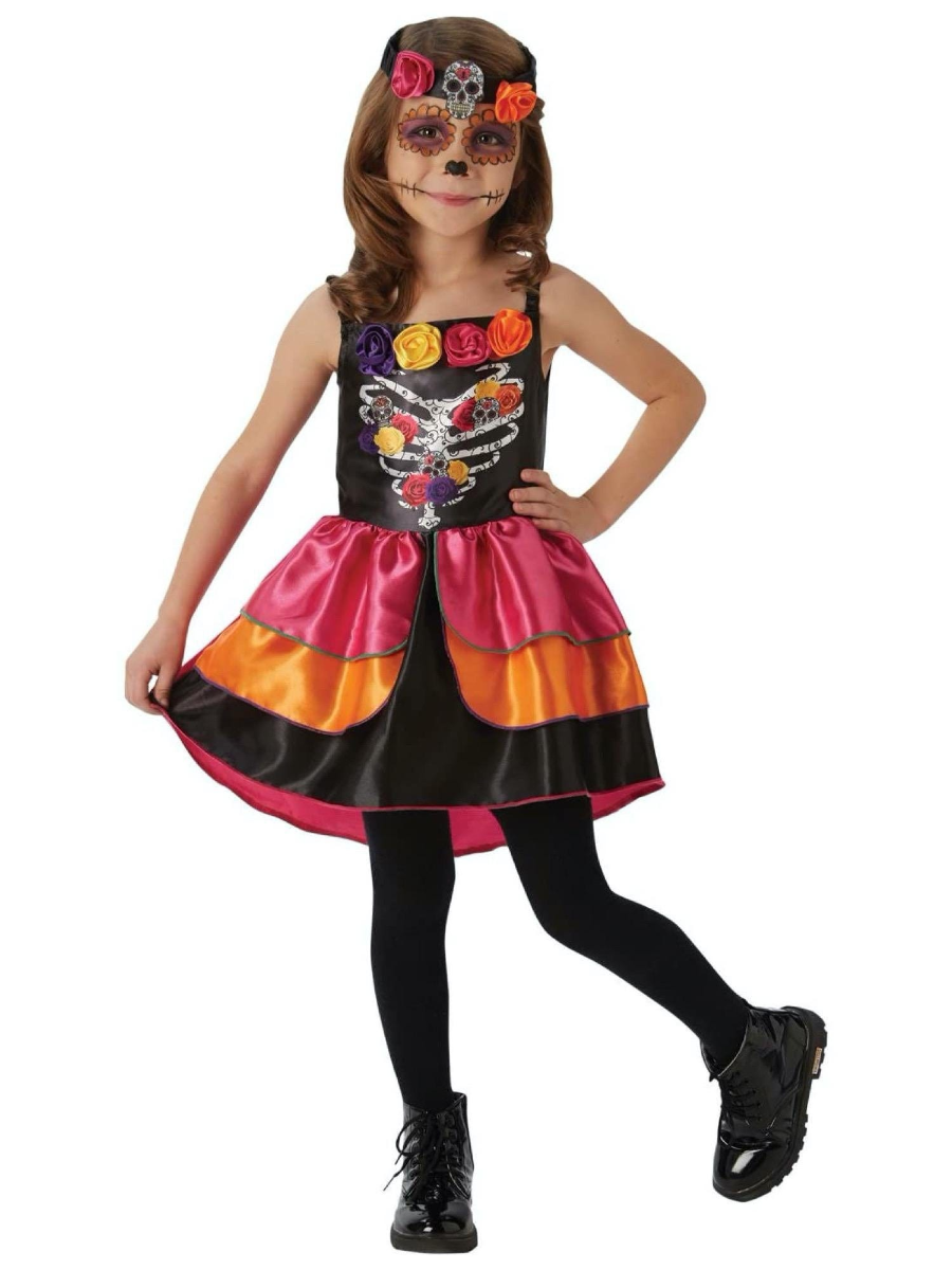 Sugar Skull Day of the Dead Child Costume