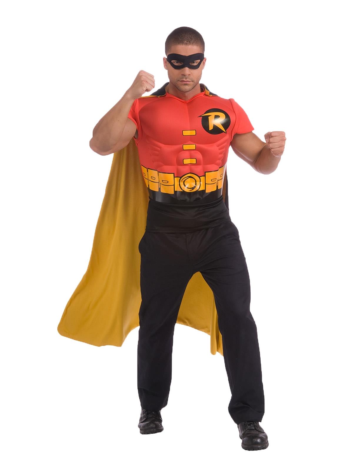 Robin Muscle Chest Shirt Adult Costume XL