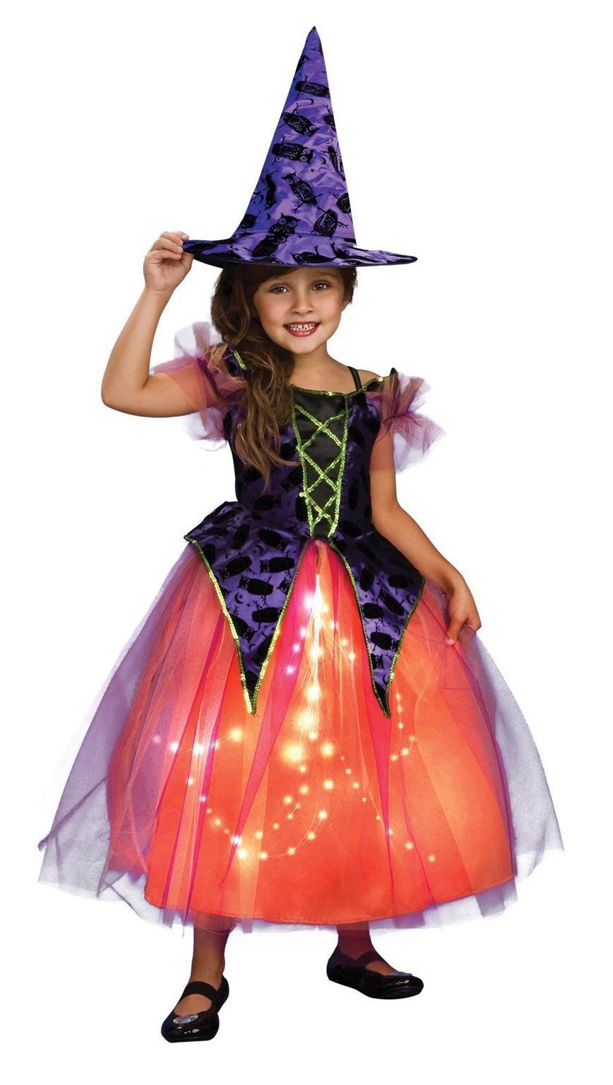 Purple and Orange Witch Child Costume