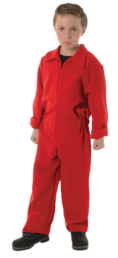 Red Boiler Suit Child Costume