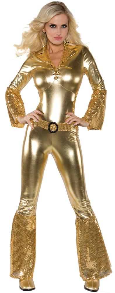 Hot Pants Gold Disco Adult Costume