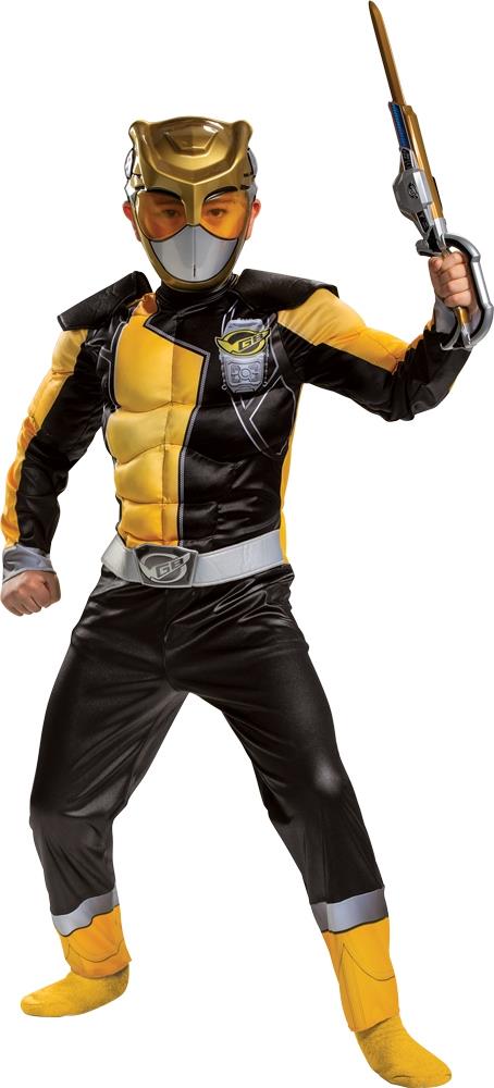 Power Rangers Beast Morphers Gold Ranger Classic Muscle Child Costume