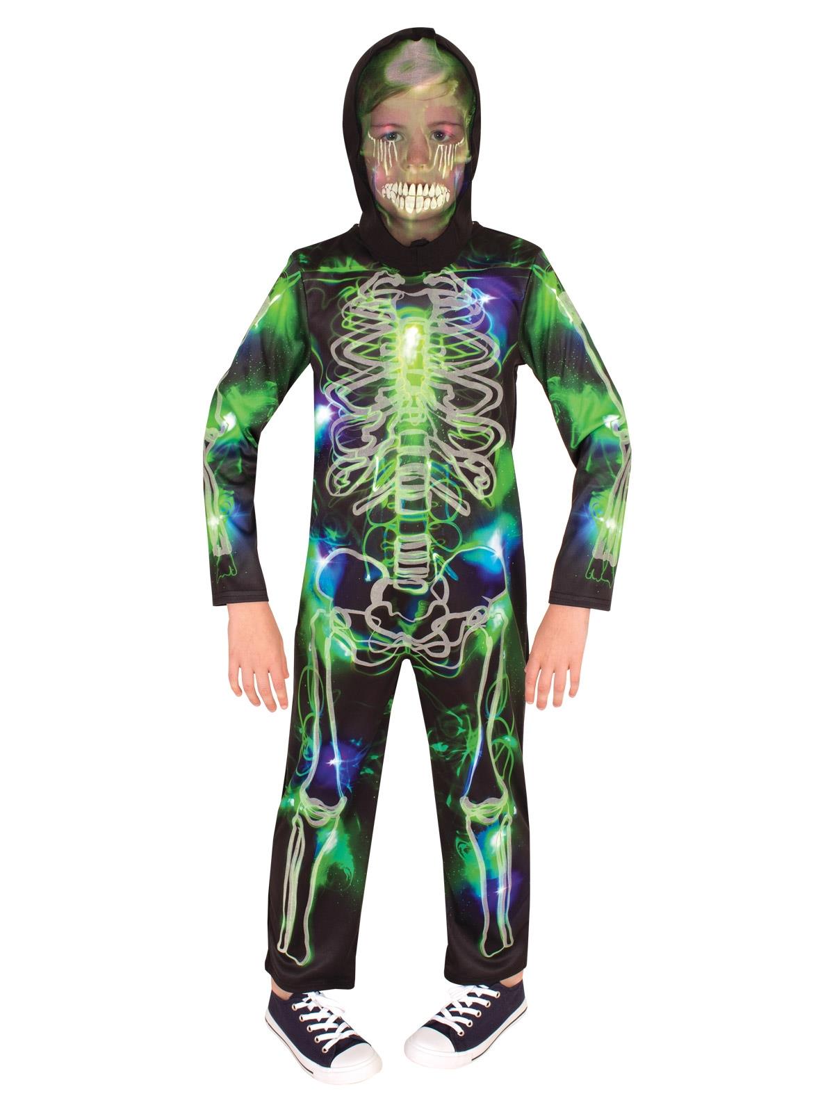Spooky Skeleton Glow in the Dark Child Costume