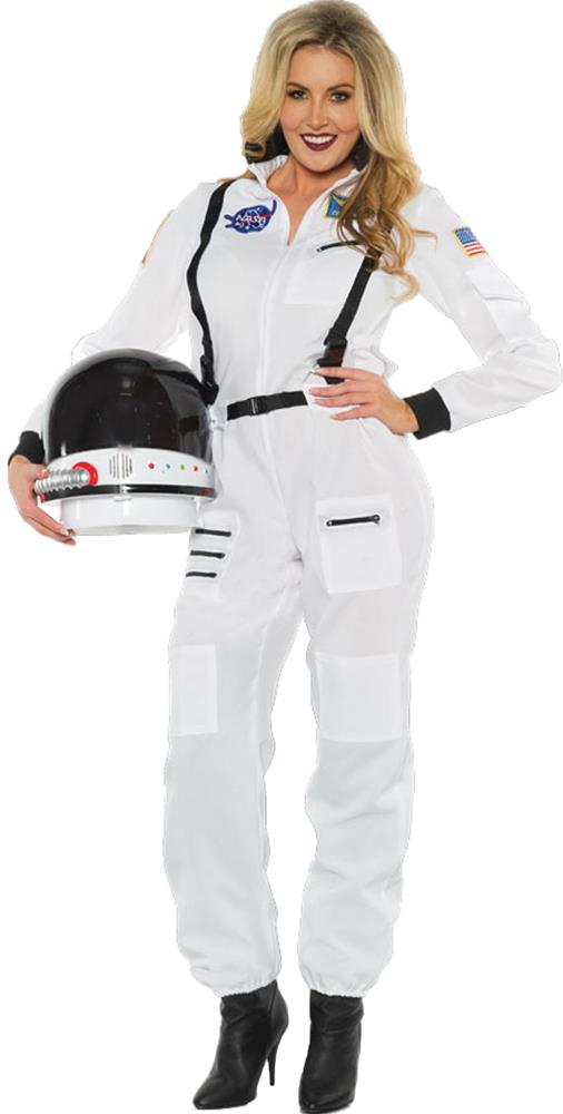 Female Astronaut White Adult Costume