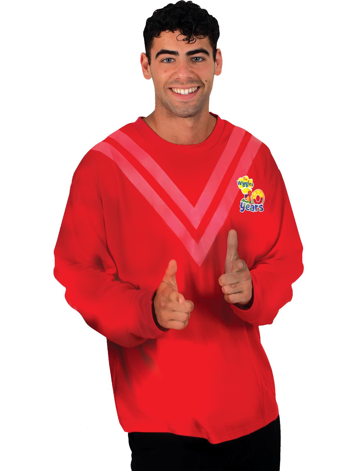 The Wiggles 30th Anniversary Simon Red Wiggle Adult Shirt