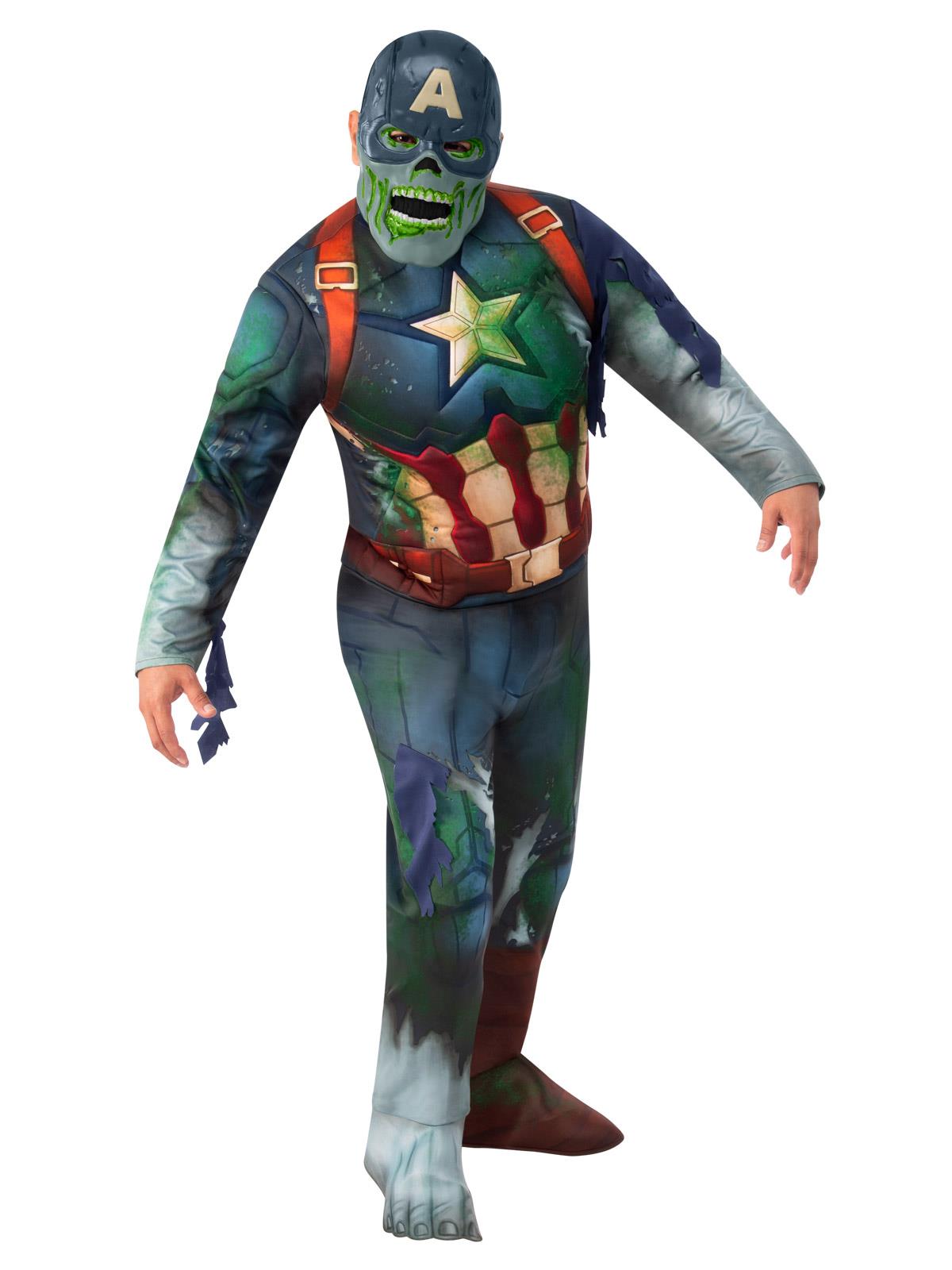 Marvel What If? Zombie Captain America Teen Costume