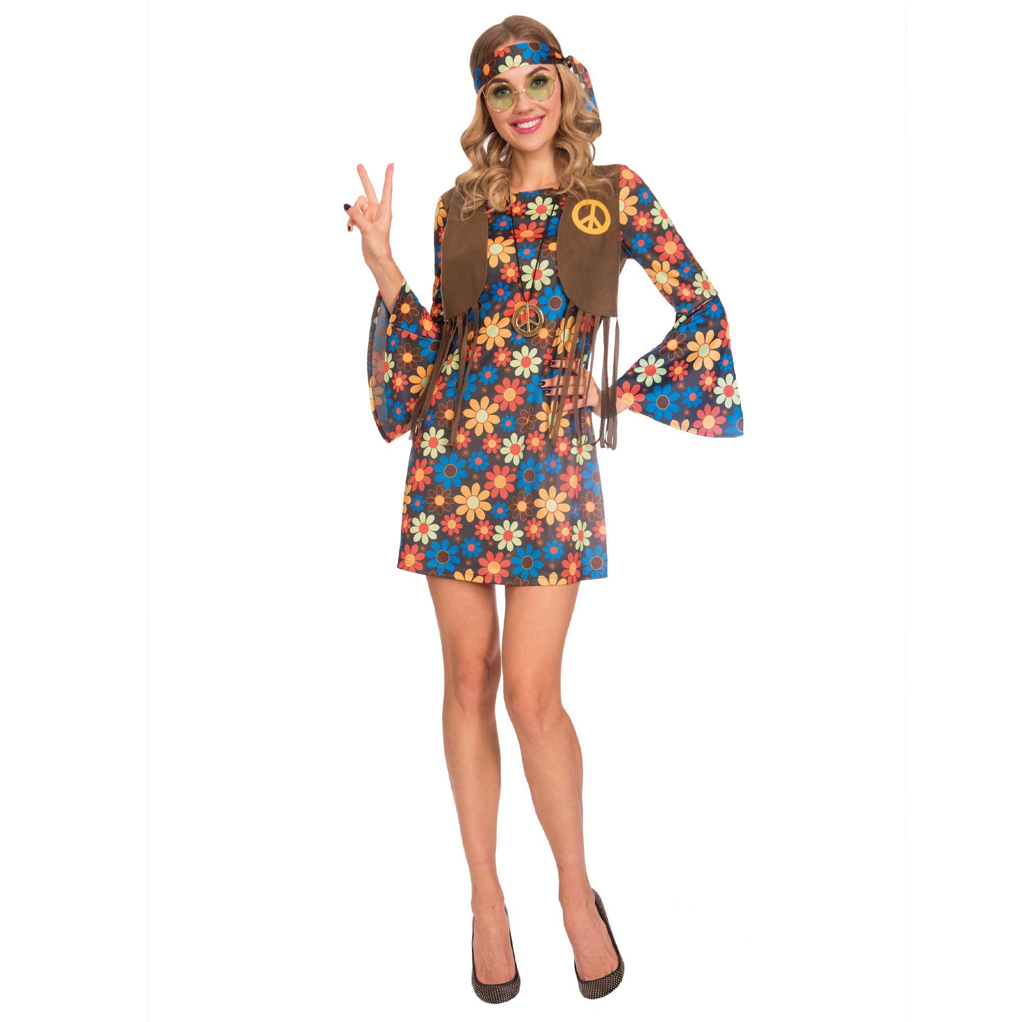 Groovy Hippie Woman Adult Costume