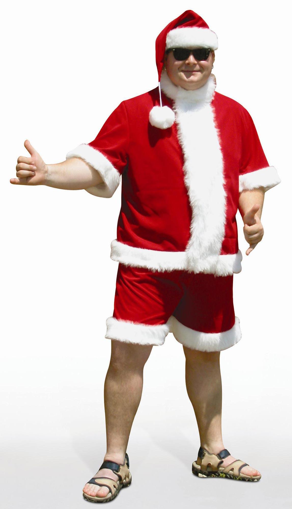 Sunny Santa Claus Microfiber Adult Costume