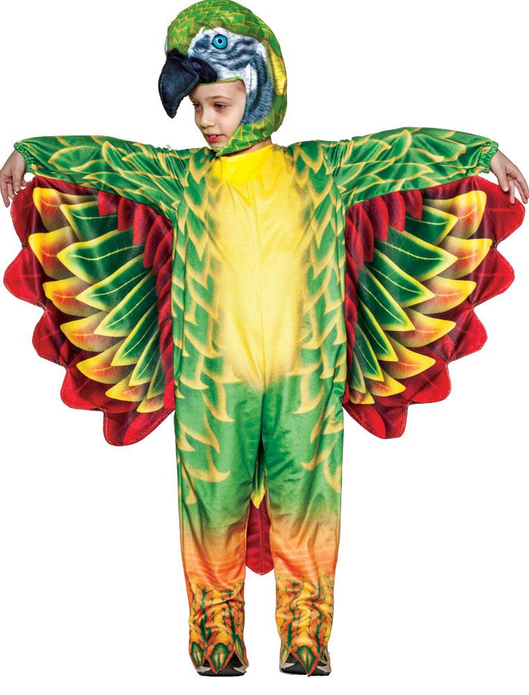 Parrot Green Printed Toddler Costume