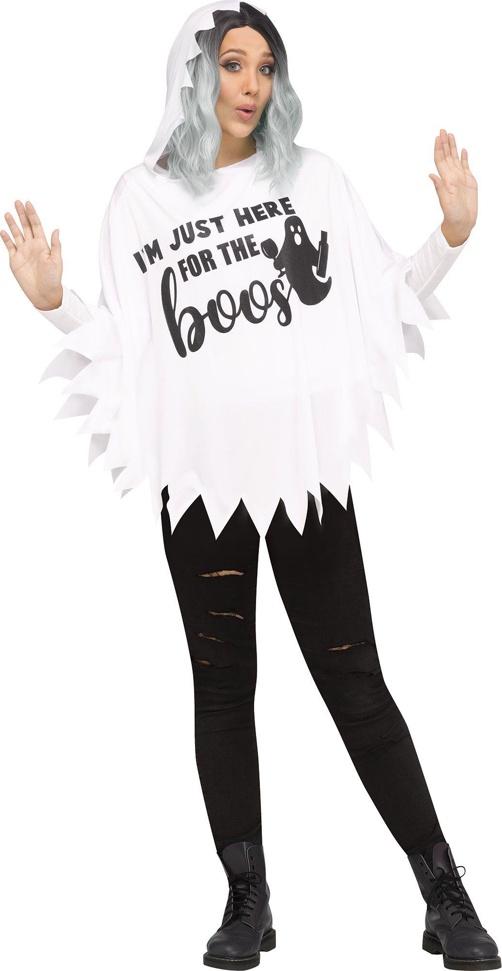 Here for the Boos Poncho Adult Costume