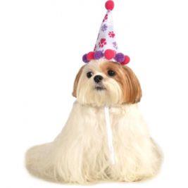 Paw Print Girl Pet Birthday Hat