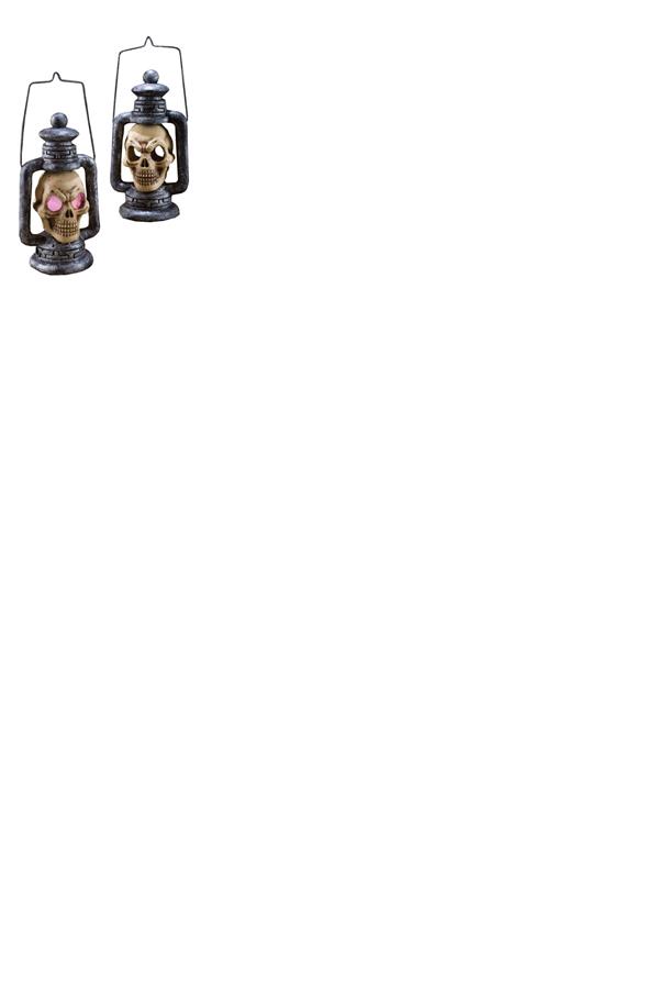 Skull Lantern Light Up Halloween Prop