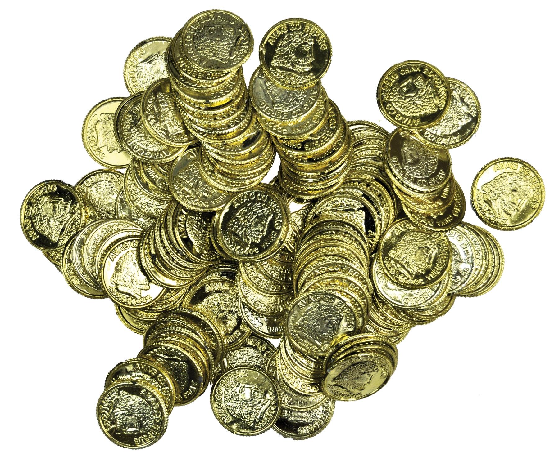 Pirate Treasure Gold Coins Pack of 144
