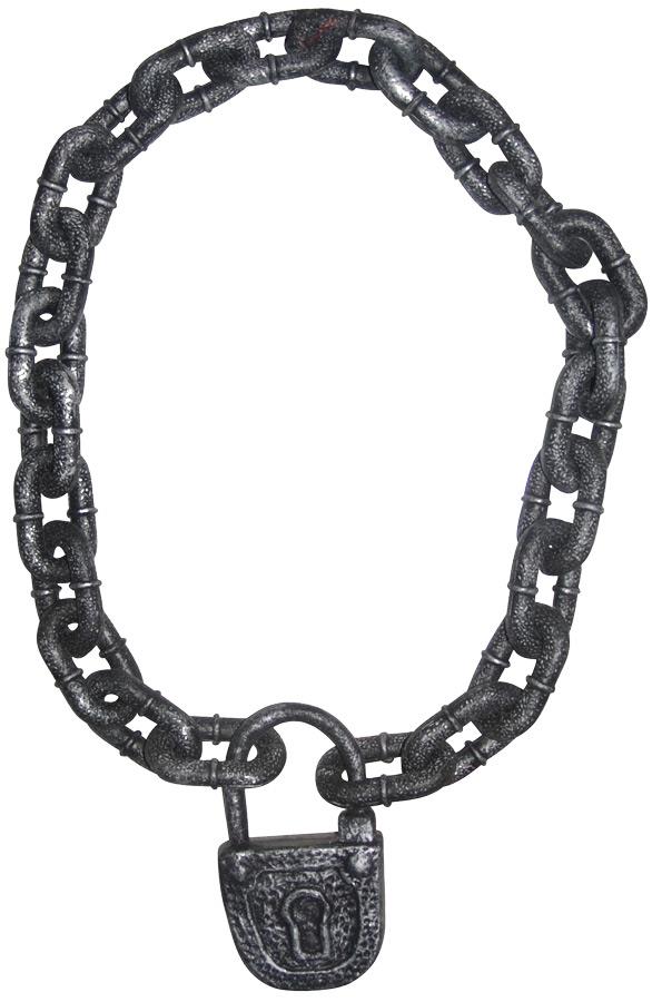 Chain With Lock Halloween Prop